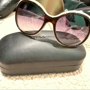 AUTH. D&G acetate sunglasses tortoise DG